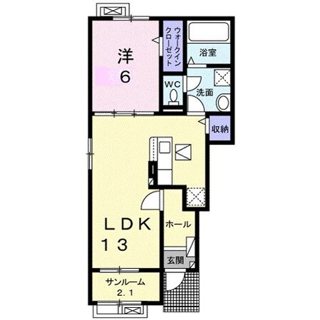 江戸橋駅 徒歩9分 1階の物件間取画像